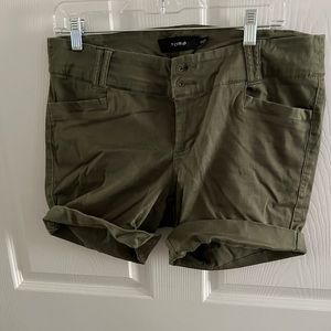Olive green torrid shorts size 12